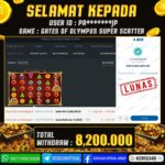 JACKPOT SLOT GACOR MAIN GATES OF OLYMPUS SUPER SCATTER 08 APRIL 2026
