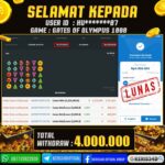JACKPOT SLOT GACOR MAIN GATES OF OLYMPUS 1000 16 APRIL 2026